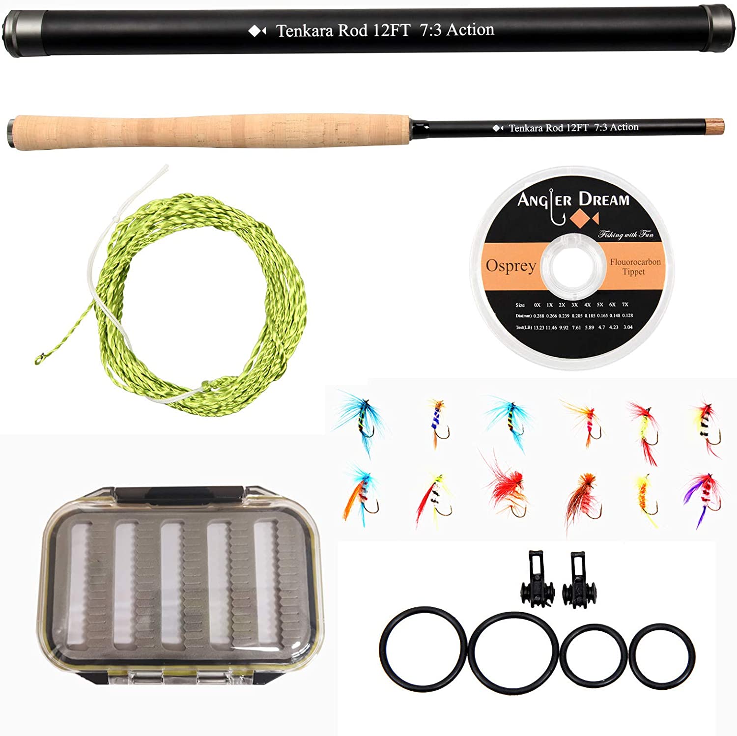 ANGLER DREAM Telescopic Fly Fishing Rod Combo
