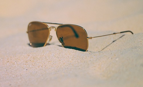 brown fishing sunglasses