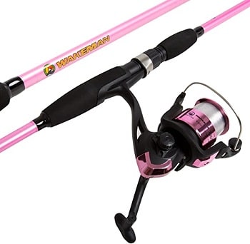 Wakeman Strike Series Pink Spinning Rod and Reel Combo