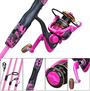 YONGZHI Spinning Portable Fishing Pole and Reel Combo for Boys,Girls and Adults